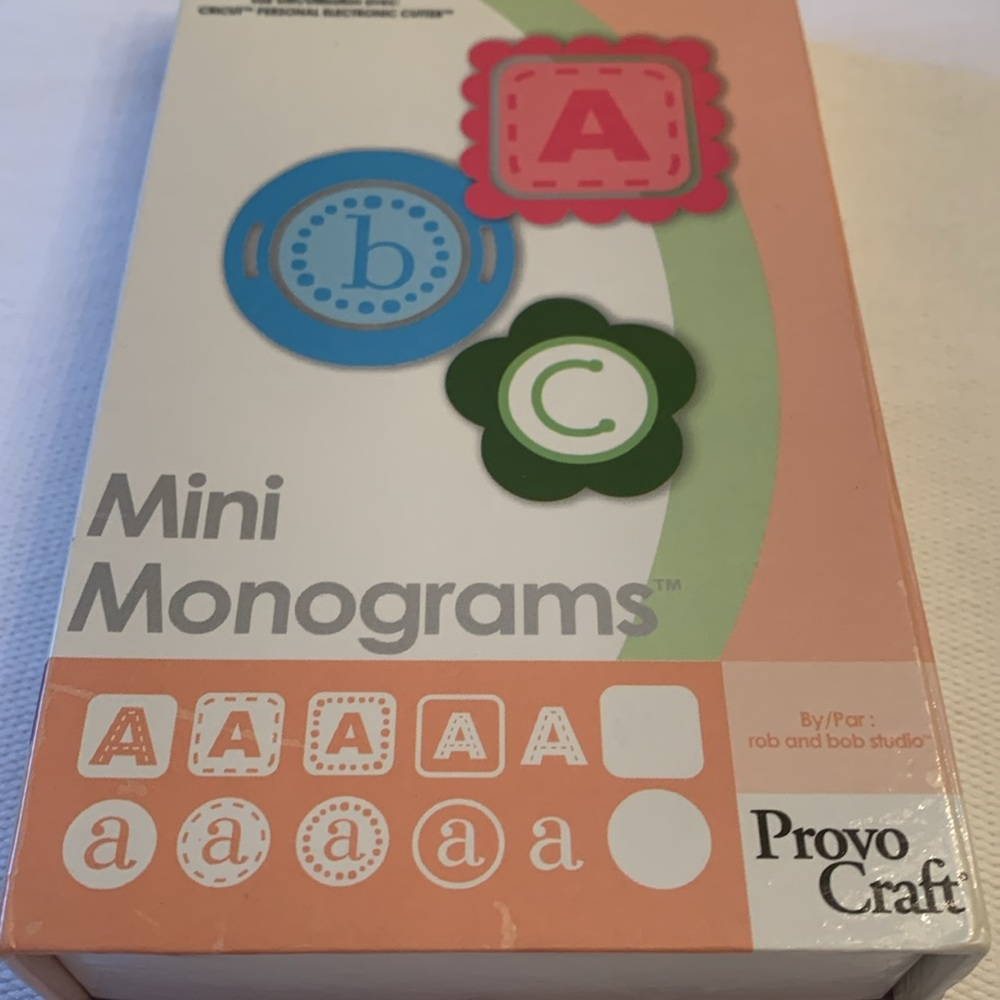 Cricut Mini  Monograms.